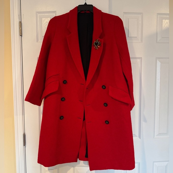 Kooples Red Peacoat 36 - Picture 2 of 7